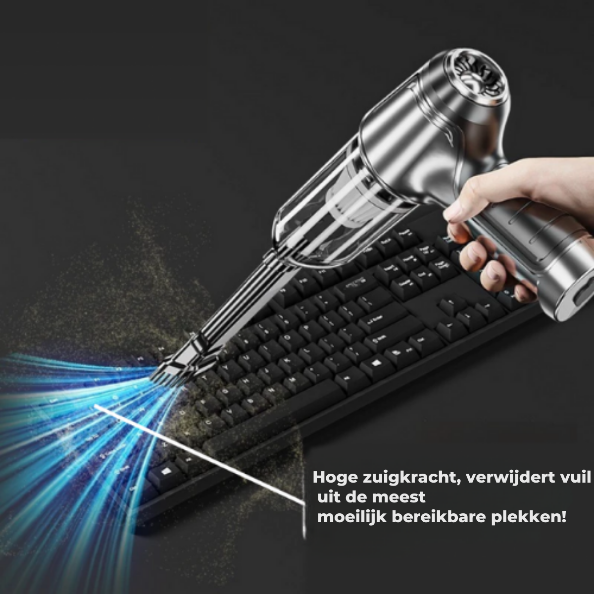 Draagbare stofzuiger MaxJetta™ + 4 EXCLUSIEVE ACCESSOIRES [EXCLUSIEF CADEAU]