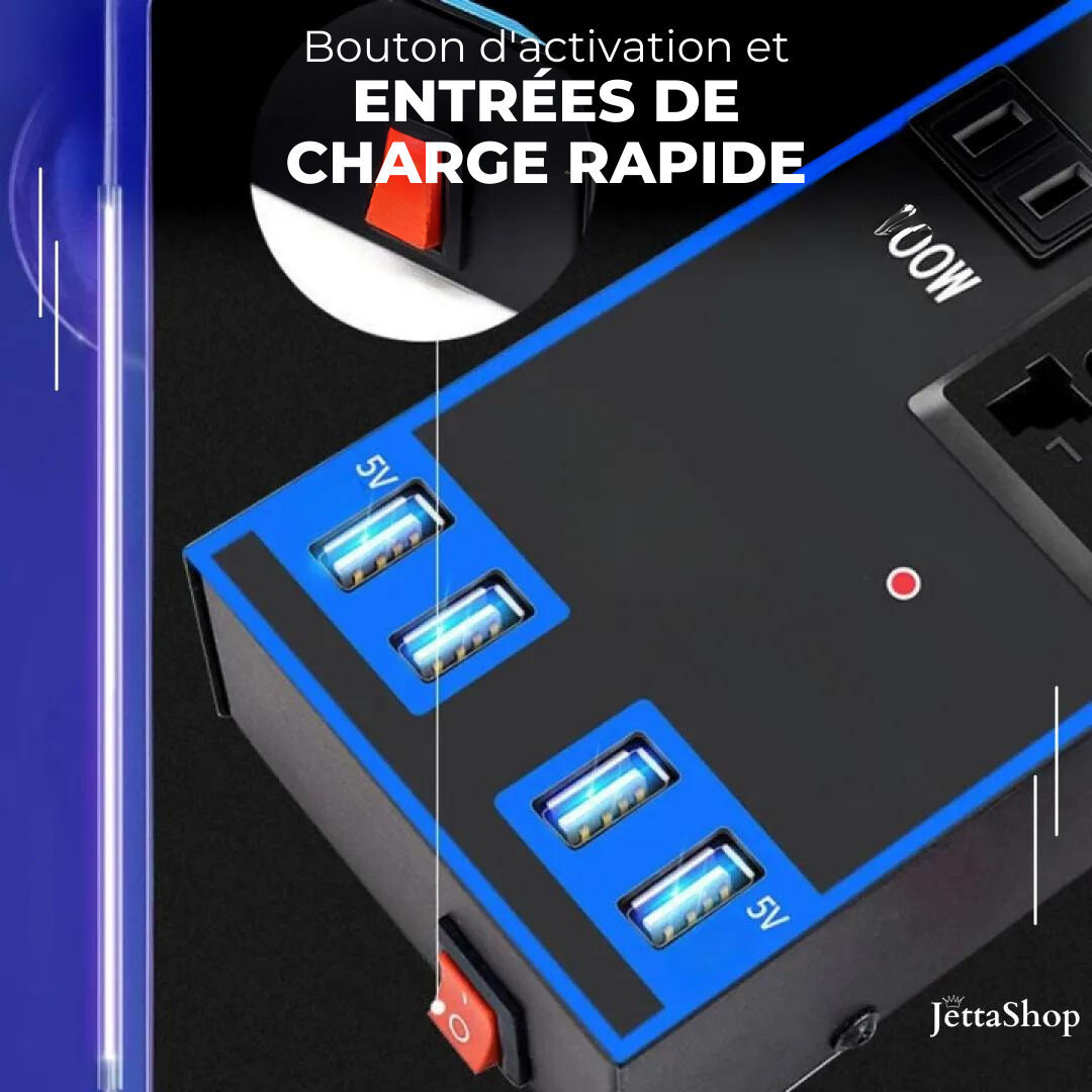 Onduleur pour allume-cigare automobile polyvalent - Jetta ChargeInverter™ (PROMOTION LIMITÉE)