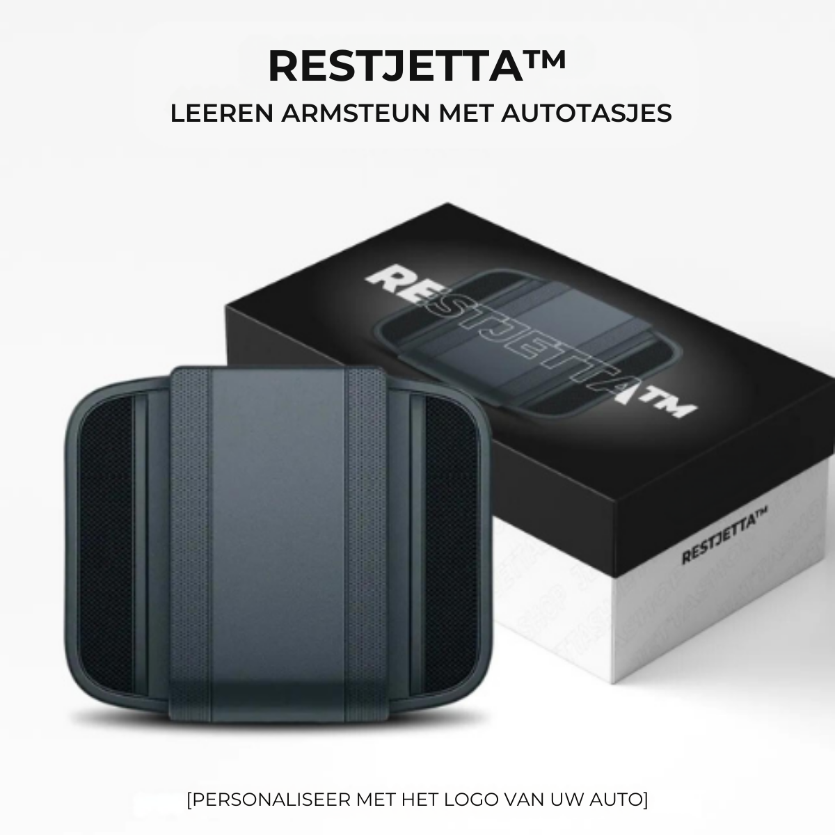 Leren armsteun met opbergruimte voor auto – RestJetta
