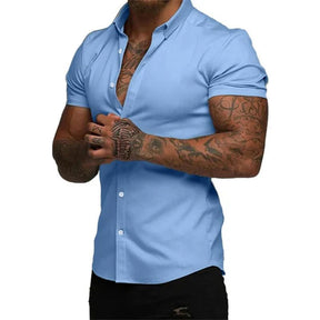 Slim Fit EasyFit™ Overhemd – Stijl en Comfort met 4D Stretch Technologie